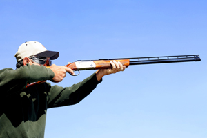 2 men shooting